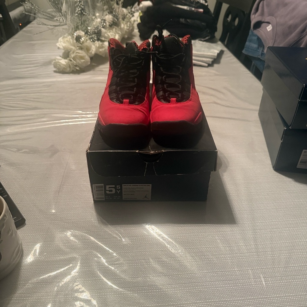 Jordan Kids Sneakers Red and Black